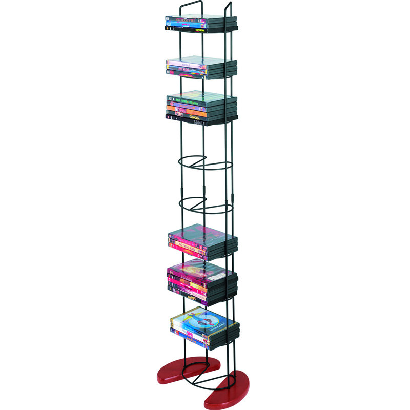 Ebern Designs 97 DVD Wire Rack Media Storage &amp; Reviews | Wayfair